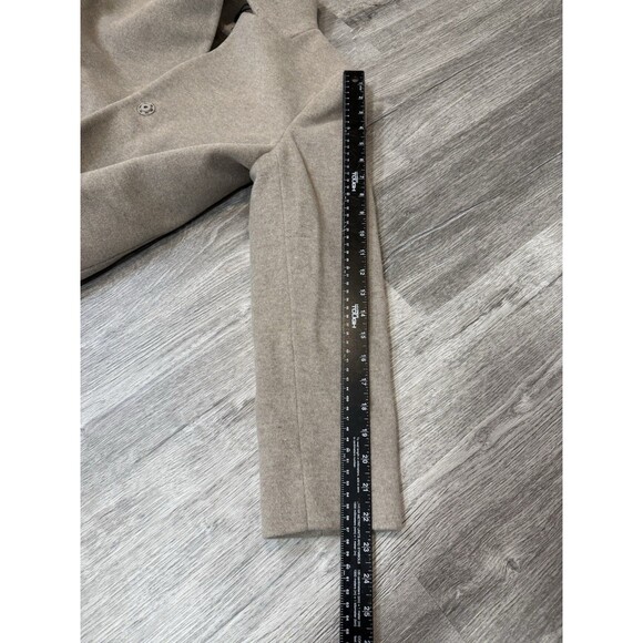 Cinzia Rocca Icons Oatmeal Wool/Cashmere Coat Inverted Notch Collar NWT Size 6 - Picture 15 of 16